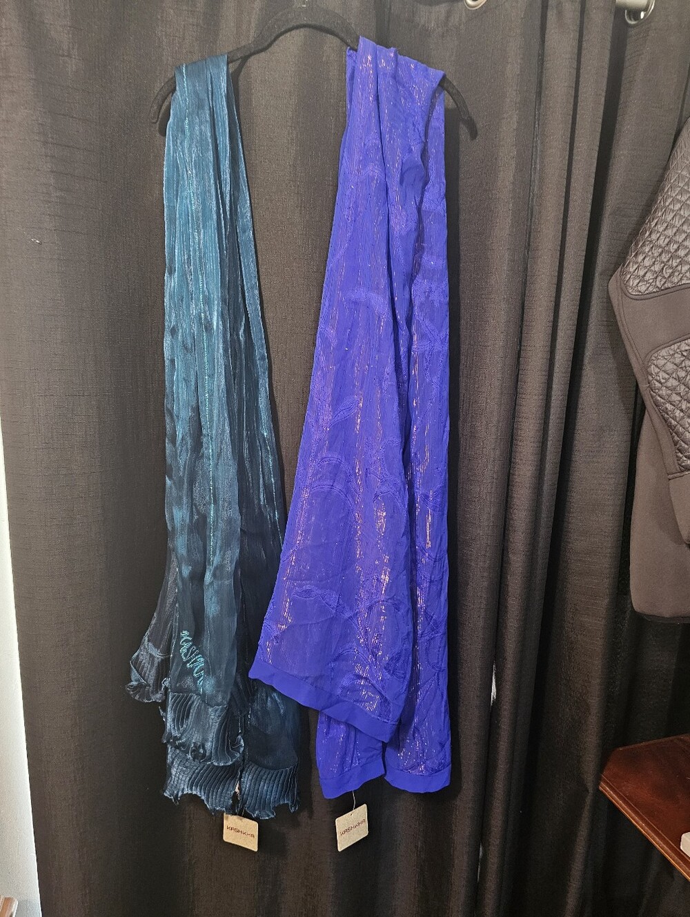 Women’s Lightweight Teal & Blue Scarves / Hijabs - Picture 2 of 15